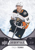 Troy Terry #42 Anaheim Ducks | 2021-22 Upper Deck Credentials