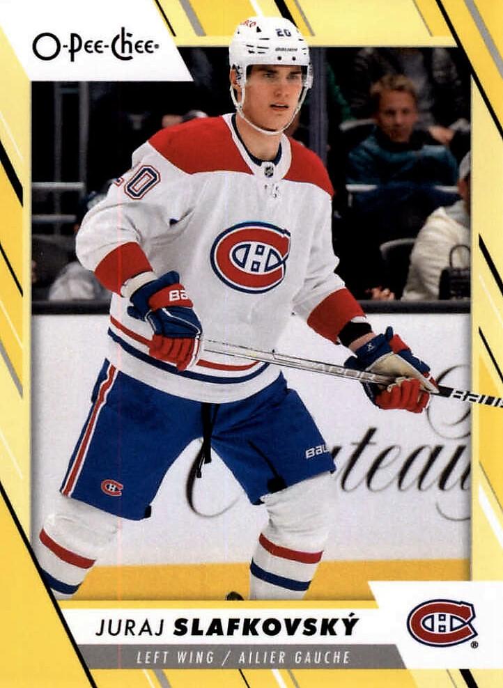 Juraj Slafkovsky #42 Montreal Canadiens | 2023-24 O-Pee-Chee Yellow Border