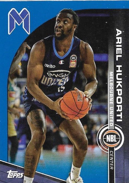 Ariel Hukporti #42 Melbourne United | 2023-24 Topps NBL - Blue Parallel