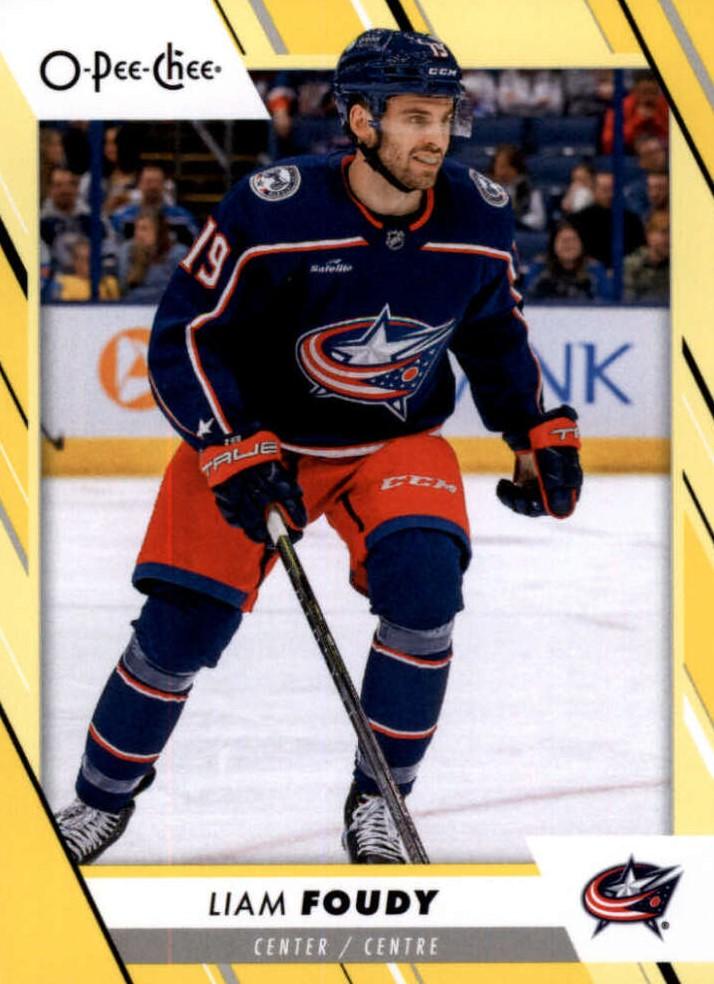 Liam Foudy #433 Columbus Blue Jackets | 2023-24 O-Pee-Chee Yellow Border