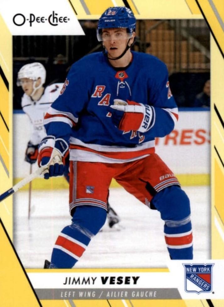 Jimmy Vesey #436 New York Rangers | 2023-24 O-Pee-Chee Yellow Border