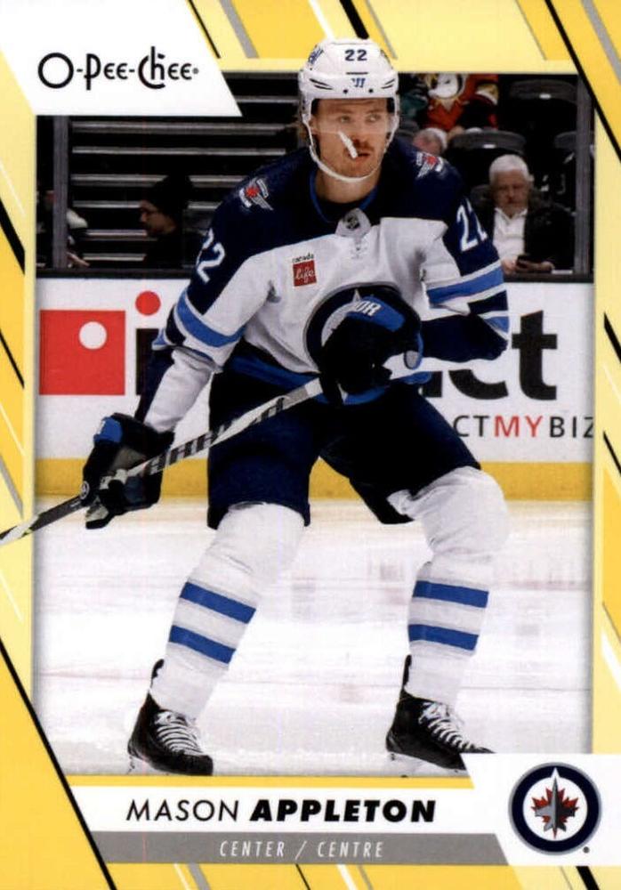 Mason Appleton #437 Winnipeg Jets | 2023-24 O-Pee-Chee Yellow Border