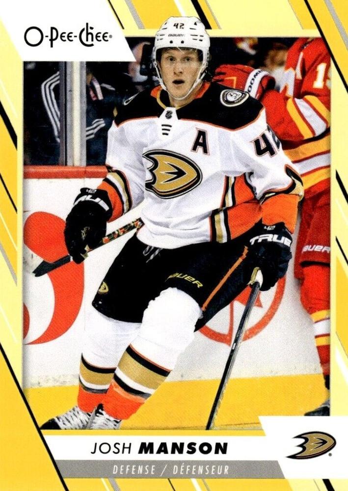 Josh Manson #438 Anaheim Ducks | 2023-24 O-Pee-Chee Yellow Border