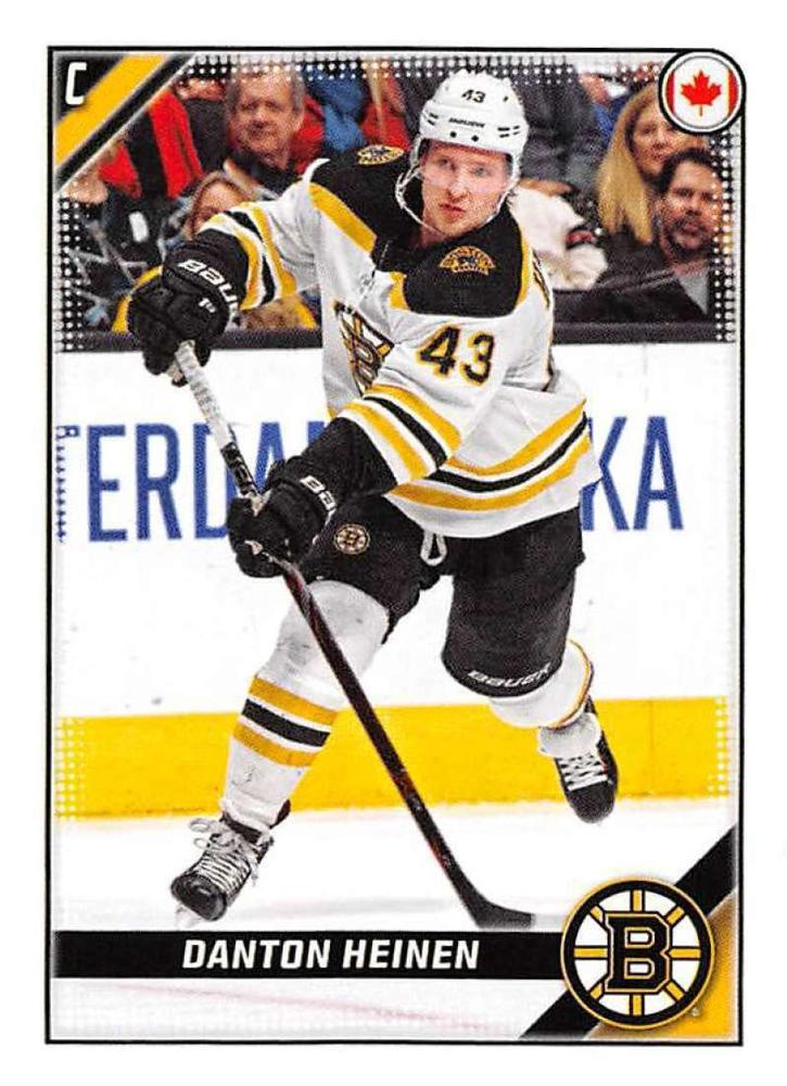 Danton Heinen #43 Boston Bruins | 2019-20 Topps NHL Sticker Collection