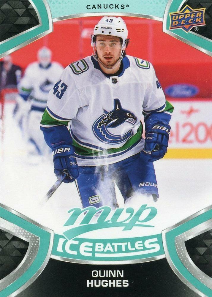 Quinn Hughes #43 Vancouver Canucks | 2021-22 Upper Deck MVP Ice Battles