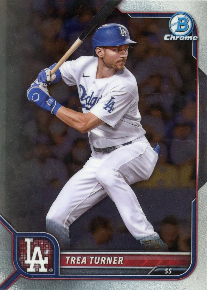 Trea Turner #43 Los Angeles Dodgers | 2022 Bowman Chrome
