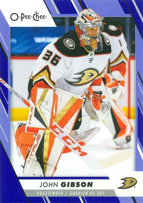 John Gibson #43 Anaheim Ducks | 2023-24 O-Pee-Chee Blue Border