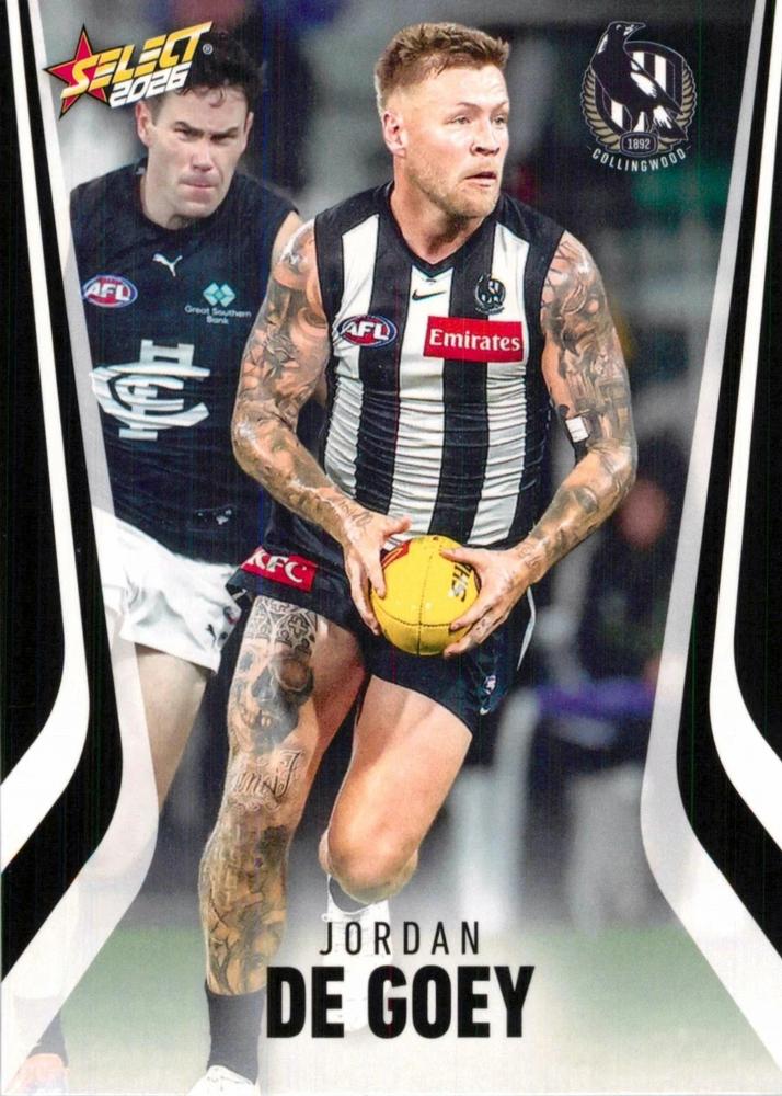Jordan De Goey #43 Collingwood Magpies | 2026 Select AFL Footy Stars