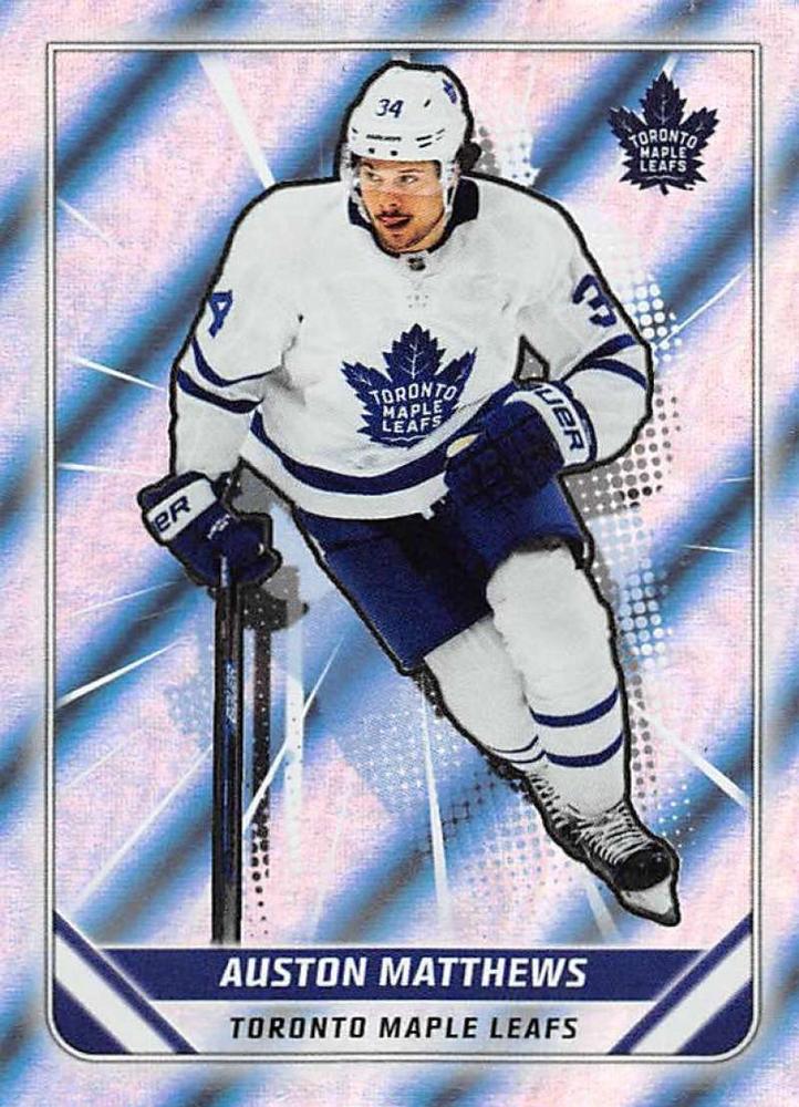 Auston Matthews FOIL #447 | 2019-20 Topps NHL Sticker Collection