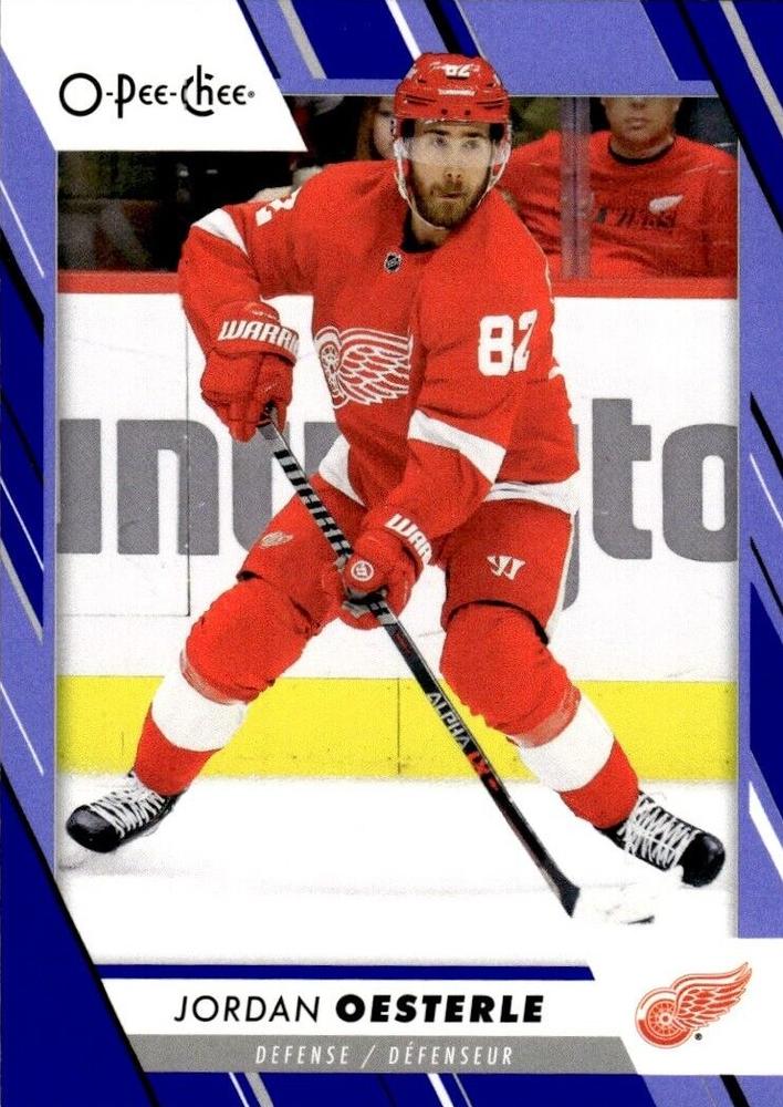 Jordan Oesterle #447 Detroit Red Wings | 2023-24 O-Pee-Chee Blue Border