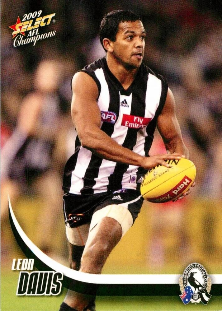 Leon Davis #44 Collingwood Magpies | 2009 Select AFL Champions