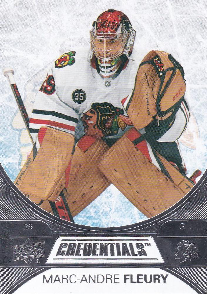 Marc-Andre Fleury #44 Chicago Blackhawks | 2021-22 Upper Deck Credentials
