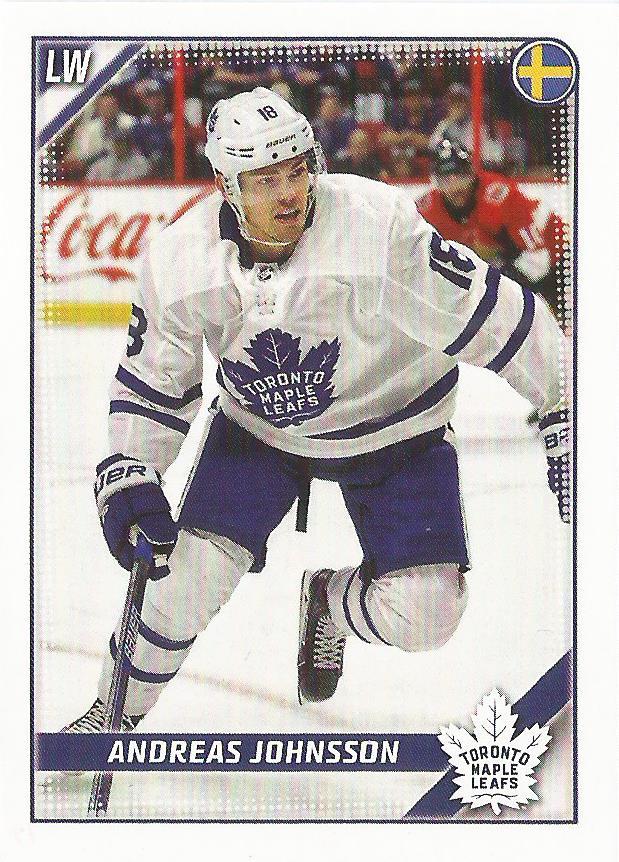 Andreas Johnsson #450 Toronto Maple Leafs | 2019-20 Topps NHL Sticker Collection