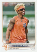 Francisco Lindor #450 New York Mets (Orange shirt) | 2022 Topps