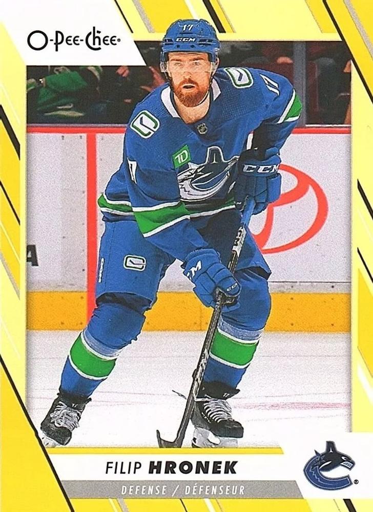 Filip Hronek #451 Vancouver Canucks | 2023-24 O-Pee-Chee Yellow Border