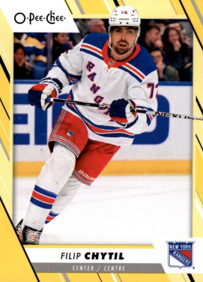 Filip Chytil #454 New York Rangers | 2023-24 O-Pee-Chee Yellow Border