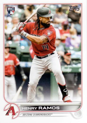 Henry Ramos #455 Arizona Diamondbacks (Factory set, white outline around RC logo) | 2022 Topps