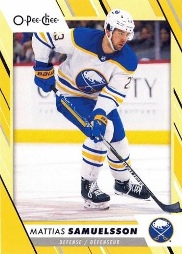 Mattias Samuelsson #457 Buffalo Sabres | 2023-24 O-Pee-Chee Yellow Border