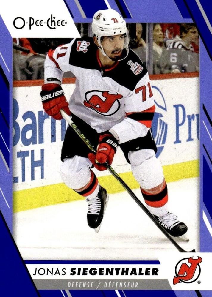 Jonas Siegenthaler #461 New Jersey Devils | 2023-24 O-Pee-Chee Blue Border