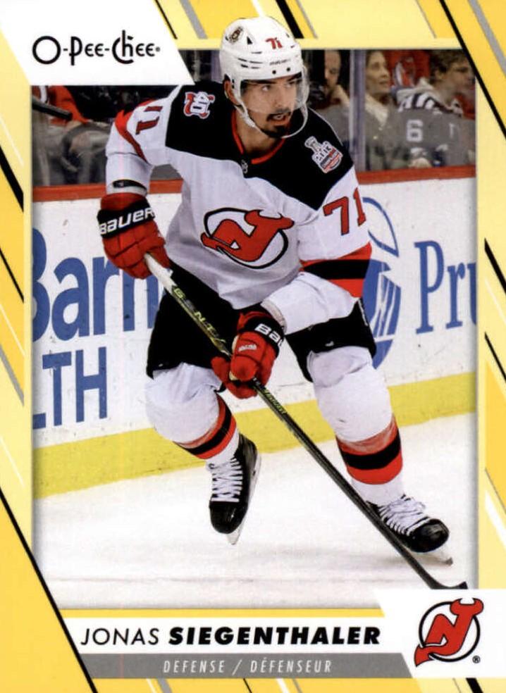 Jonas Siegenthaler #461 New Jersey Devils | 2023-24 O-Pee-Chee Yellow Border
