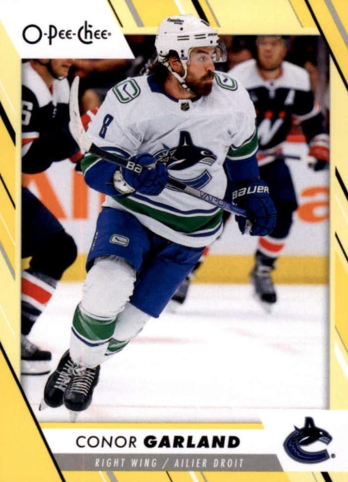 Conor Garland #467 Vancouver Canucks | 2023-24 O-Pee-Chee Yellow Border