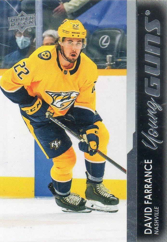 David Farrance #468 Nashville Predators | 2021-22 Upper Deck