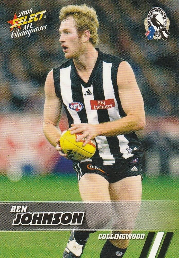 Ben Johnson #46 Collingwood Magpies | 2008 Select AFL Champions