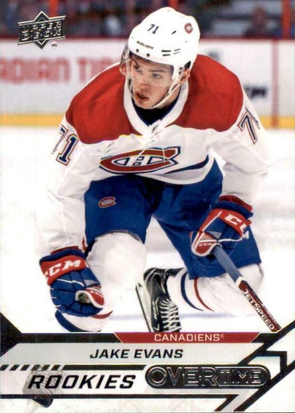 Jake Evans #46 Montreal Canadiens | 2020-21 Upper Deck Overtime