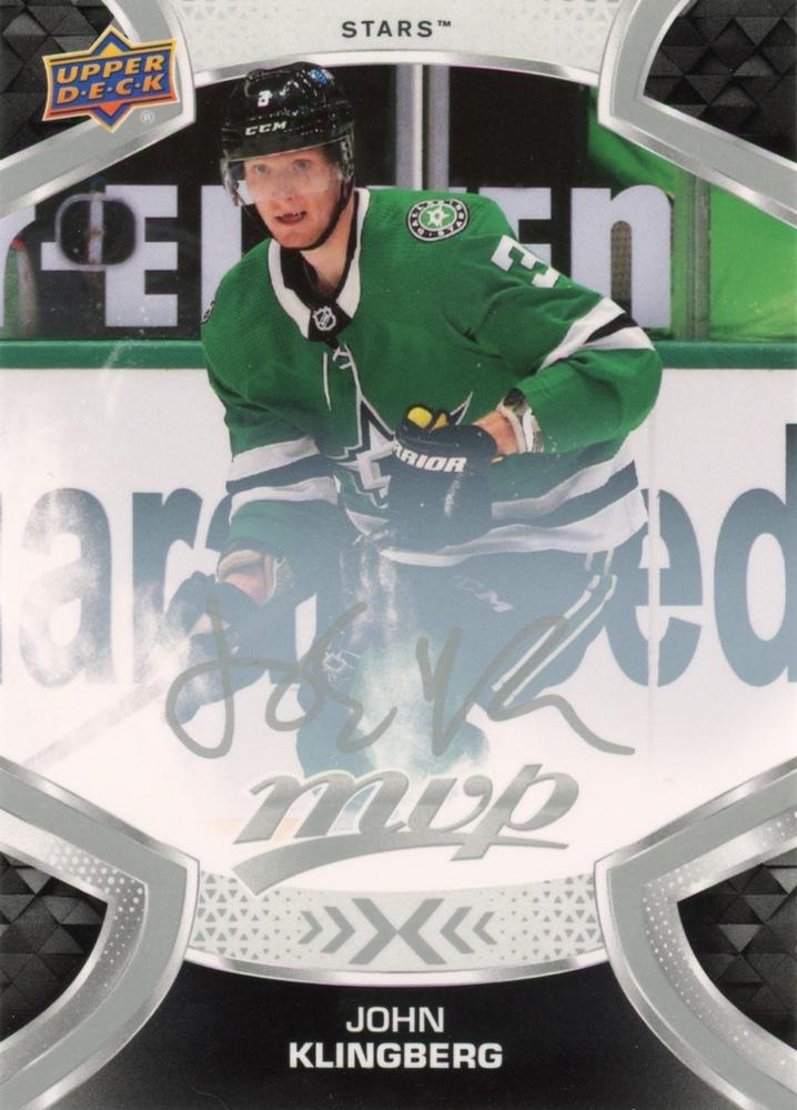 John Klingberg #46 Dallas Stars | 2021-22 Upper Deck MVP Silver Script