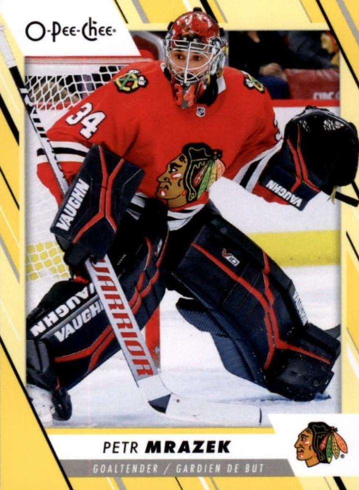 Petr Mrazek #472 Chicago Blackhawks | 2023-24 O-Pee-Chee Yellow Border