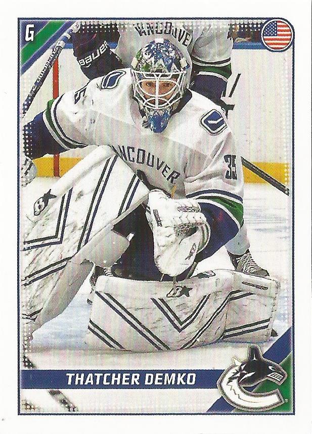 Thatcher Demko #473 Vancouver Canucks | 2019-20 Topps NHL Sticker Collection