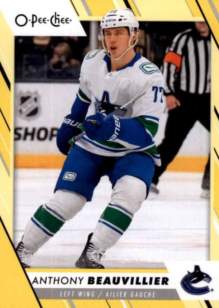 Anthony Beauvillier #473 Vancouver Canucks | 2023-24 O-Pee-Chee Yellow Border