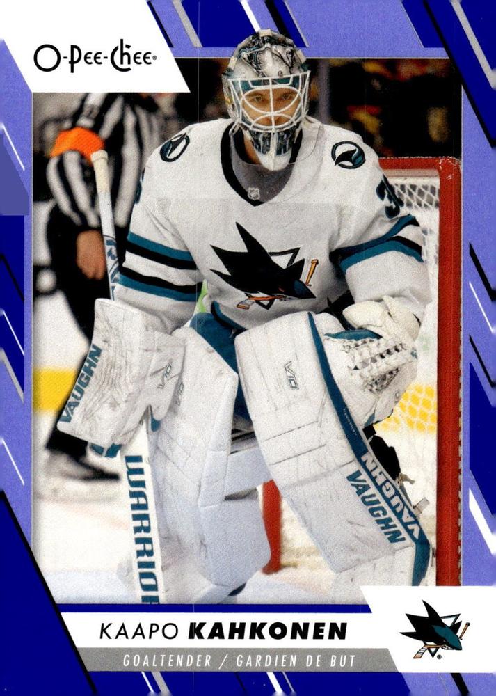 Kaapo Kahkonen #479 San Jose Sharks | 2023-24 O-Pee-Chee Blue Border