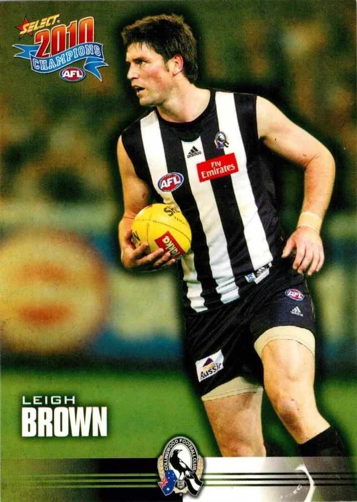 Leigh Brown #47 Collingwood Magpies | 2010 Select AFL Champions