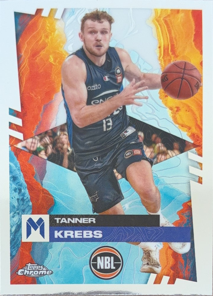 Tanner Krebs #47 Melbourne United | 2024-25 Topps Chrome NBL (front)