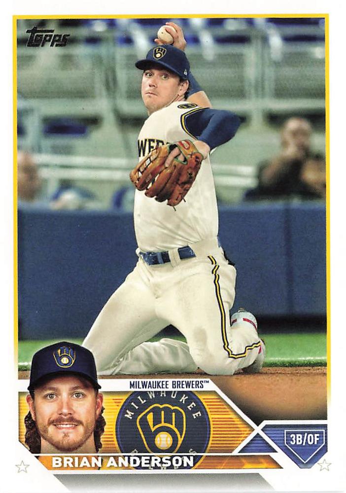 Brian Anderson #480 Milwaukee Brewers | 2023 Topps