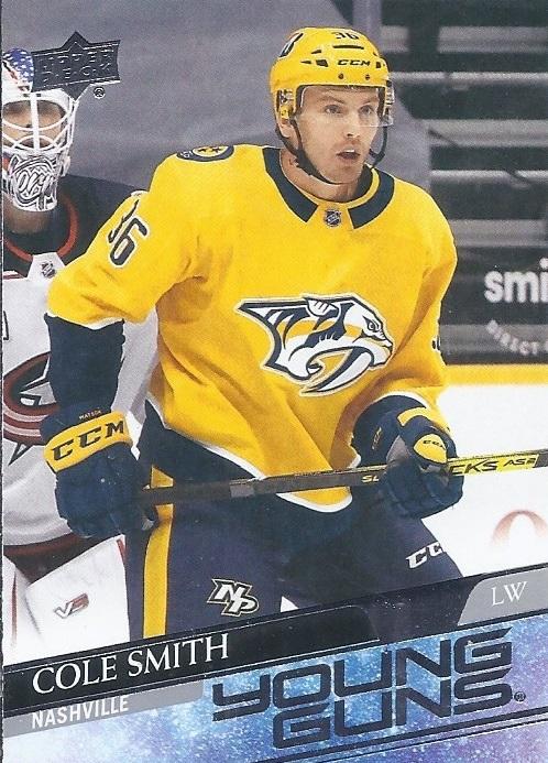 Cole Smith #481 Nashville Predators | 2020-21 Upper Deck