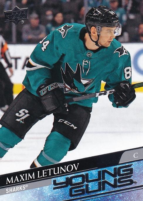 Maxim Letunov #487 San Jose Sharks | 2020-21 Upper Deck