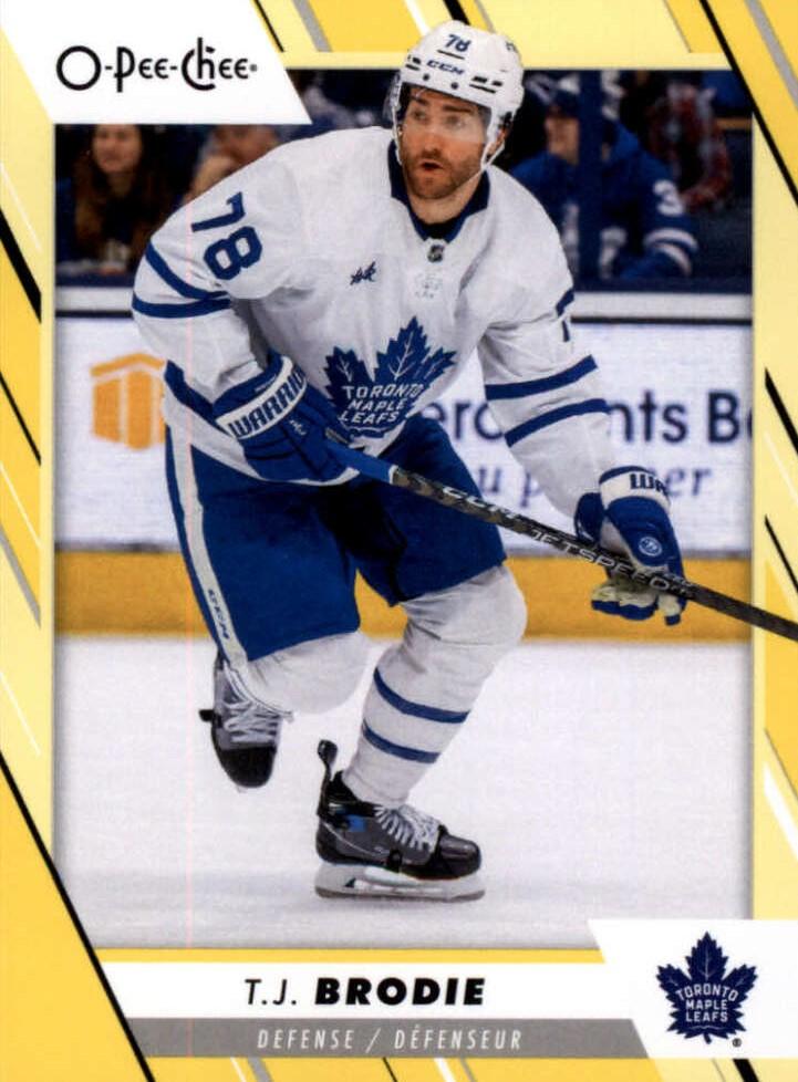 T.J. Brodie #487 Toronto Maple Leafs | 2023-24 O-Pee-Chee Yellow Border