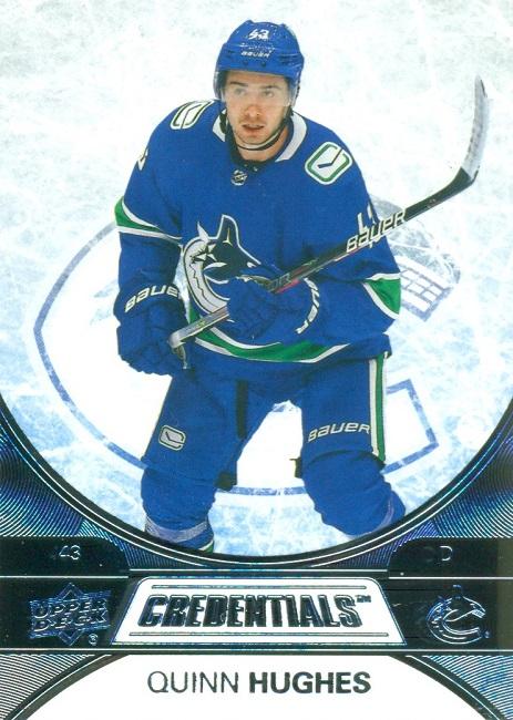 Quinn Hughes #48 Vancouver Canucks | 2021-22 Upper Deck Credentials