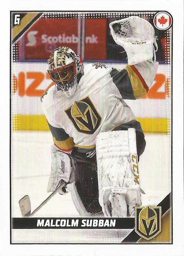 Malcolm Subban #490 Vegas Golden Knights | 2019-20 Topps NHL Sticker Collection