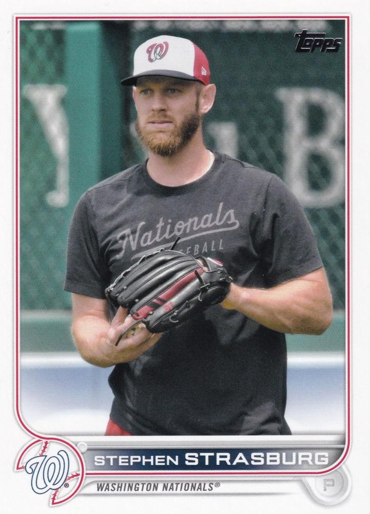Stephen Strasburg #492 Washington Nationals (Dark t-shirt) | 2022 Topps