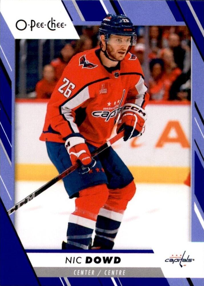 Nic Dowd #493 Washington Capitals | 2023-24 O-Pee-Chee Blue Border
