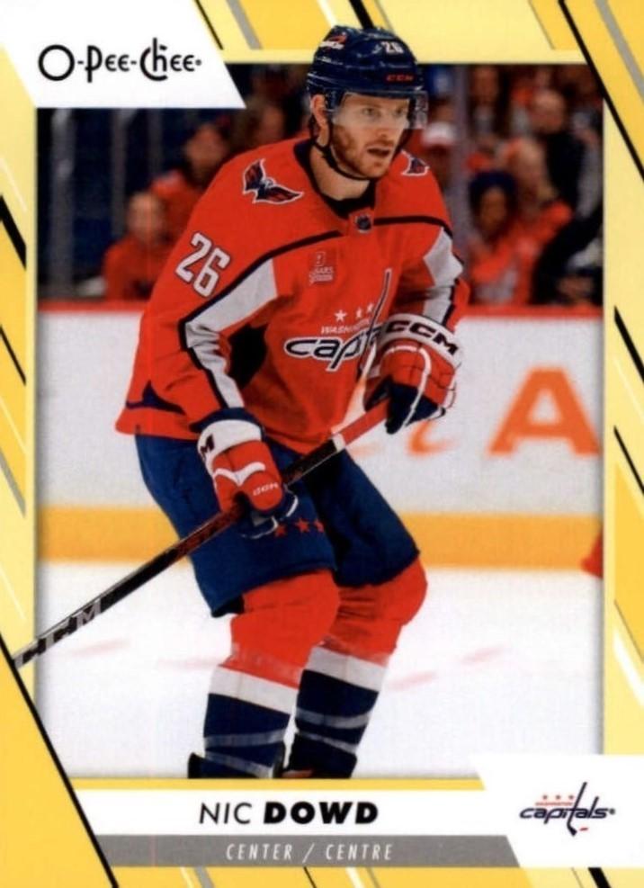 Nic Dowd #493 Washington Capitals | 2023-24 O-Pee-Chee Yellow Border