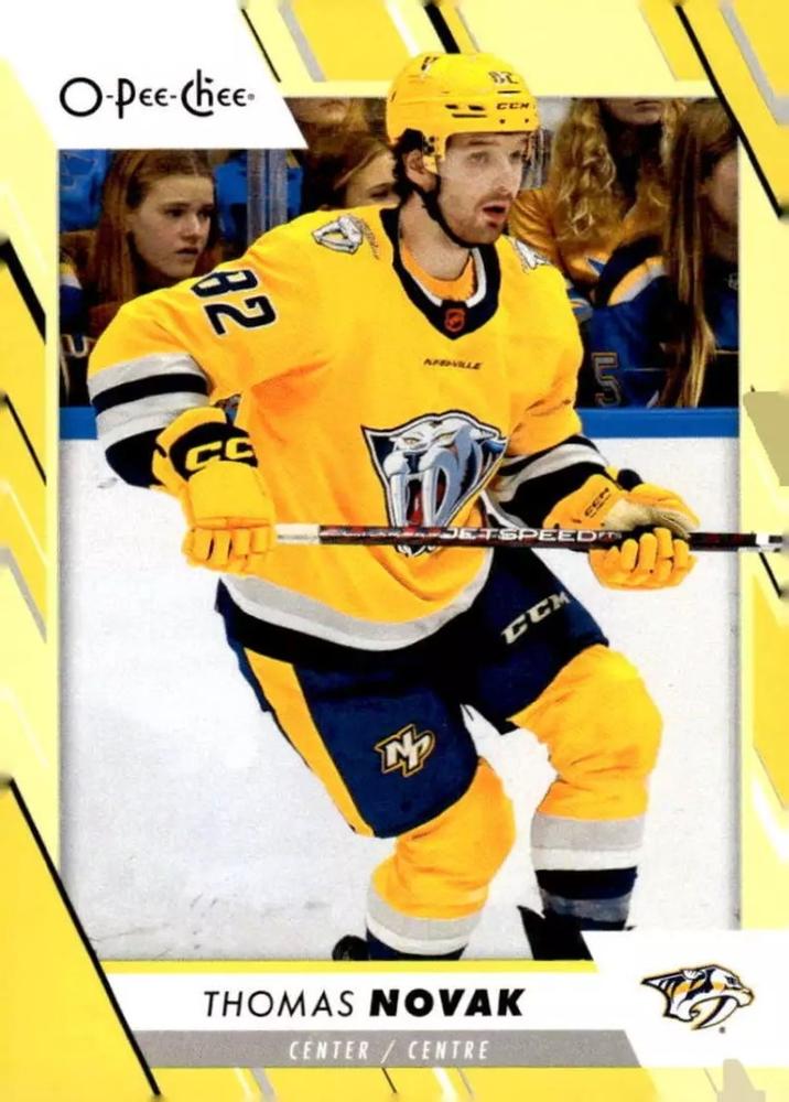 Thomas Novak #495 Nashville Predators | 2023-24 O-Pee-Chee Yellow Border