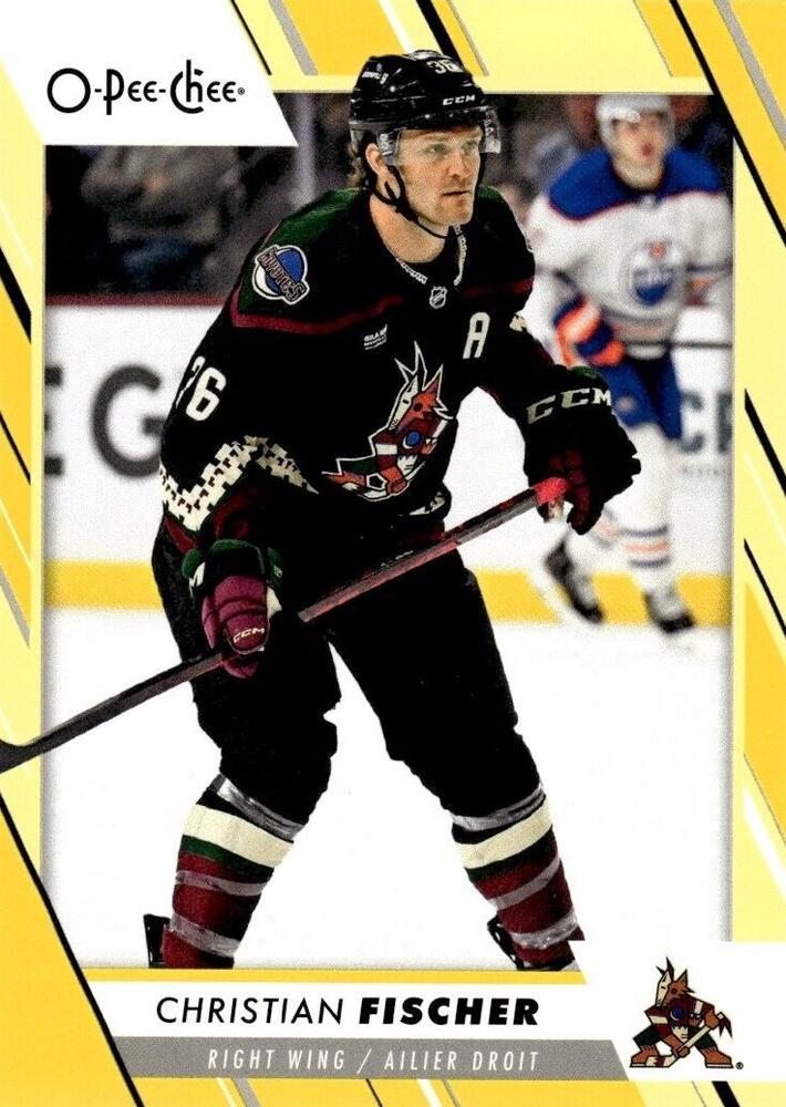 Christian Fischer #498 Arizona Coyotes | 2023-24 O-Pee-Chee Yellow Border