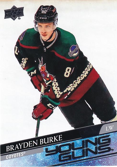 Brayden Burke #499 Arizona Coyotes | 2020-21 Upper Deck