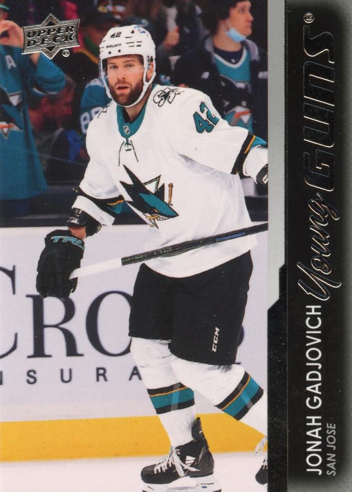Jonah Gadjovich #499 San Jose Sharks | 2021-22 Upper Deck