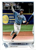 Brandon Lowe #499 Tampa Bay Rays (Blue jersey) | 2022 Topps