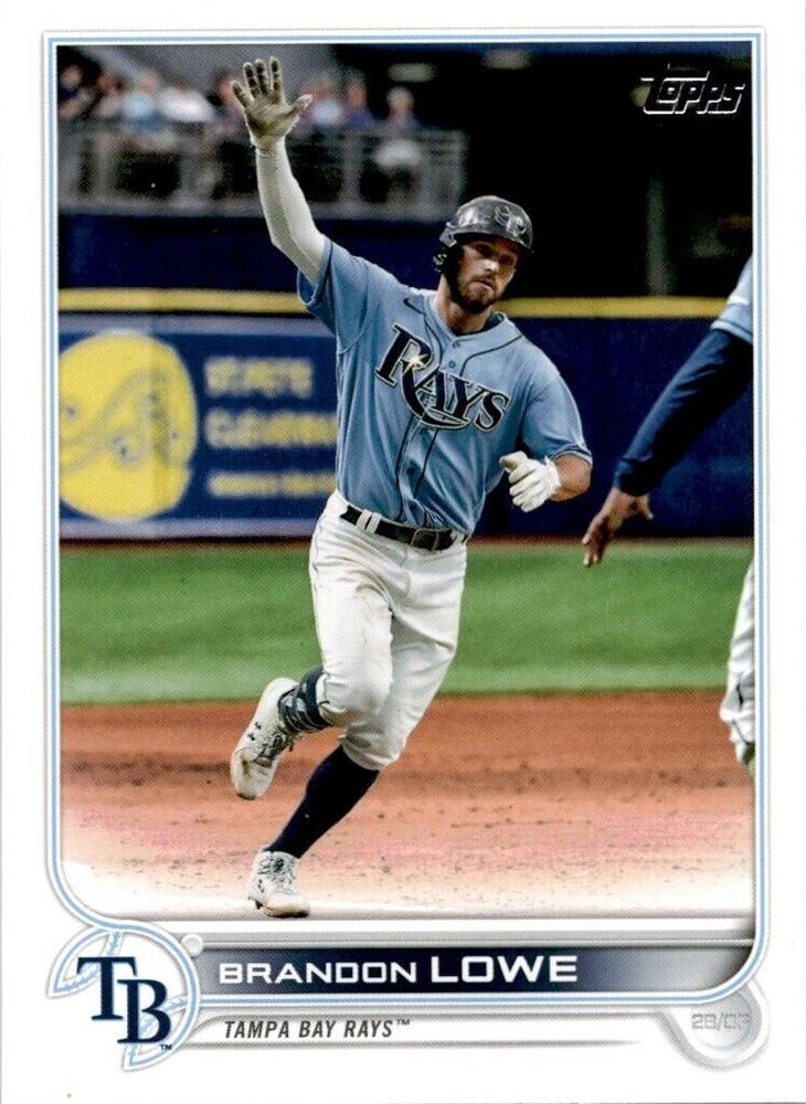 Brandon Lowe #499 Tampa Bay Rays (Blue jersey) | 2022 Topps